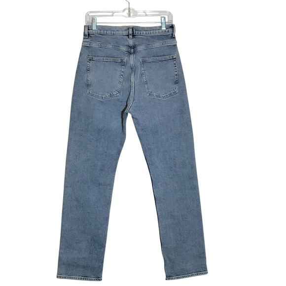 & Other Stories Favorite Cut Straight Leg Jeans Slim Cut High Rise Blue Denim 30 - Picture 7 of 15
